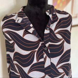 Ann Taylor Leaf Design Top